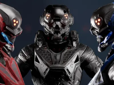 Cybernetist Remastered Low-poly 3D model