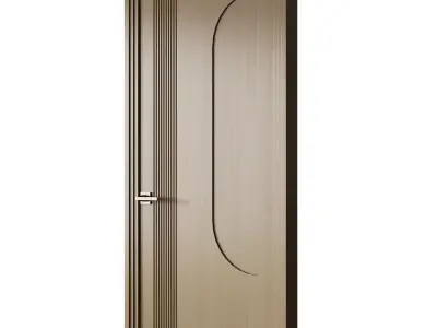 Elegant Modern Flush Door 20 3D model