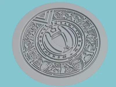 Arsenal FC Medallion Football 3D print model