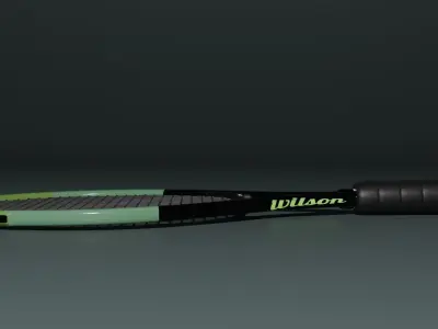 Tennis Racket Wilson Free low-poly 3D model