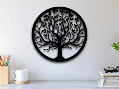 Tree Wall Art 3D print model buy