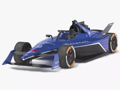 Maserati MSG Racing Formula E 2024 PBR 3D model