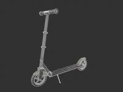 Kick Scooter Low-poly 3D model