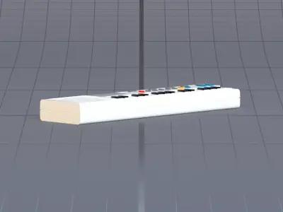 electronic organ 3D model