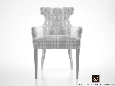 The Sofa and Chair Company Guinea dining chair 3D model
