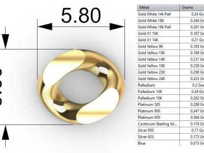 5 MM MIAMI CUBAN LINK CHAIN FOR BRACELETS OR NECKLACE 3D print model