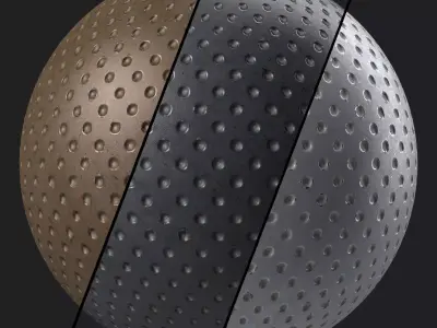 Metal Materials 59- Metal panels By Painting - Pbr 4k Seamless Texture