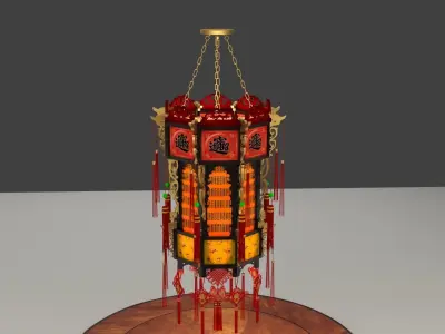 Chinese palace lantern 3D model