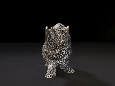Rhino figure 3D print model