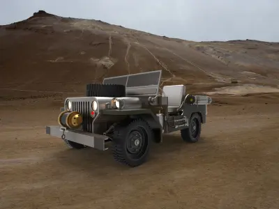 military car 3D model