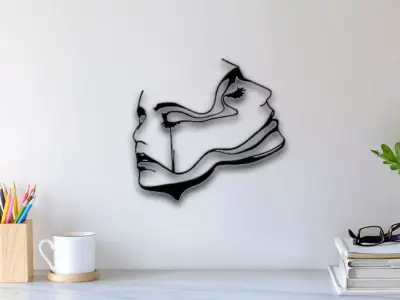You And Me Wall Art 3D print model buy