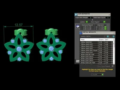 Jewelry Earring 3D print model