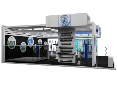 Booth Exhibition Stand a390b  3D model