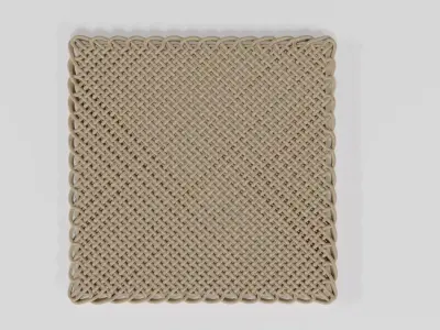 WICKER BASKET12 3D model