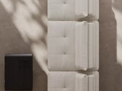 Mid Century interior scene 3D model