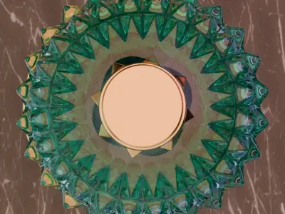 Valentino perfime turquoise 3D model product for Advertising 3D model