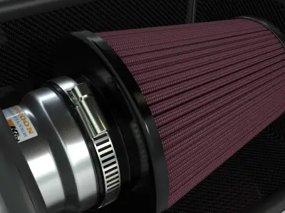 K and N cold air intake filter  3D model