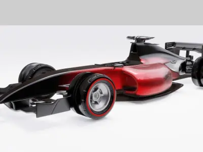 Generic F1  Low-poly 3D model