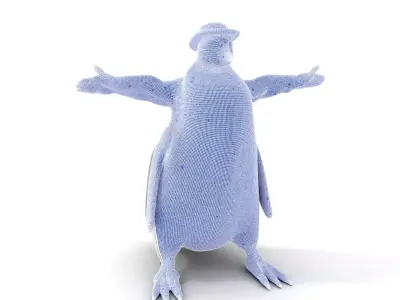 Dapper Penguin model pack Low-poly 3D model