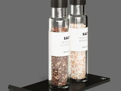 Decor Salt holder and salt Set 92 3D model