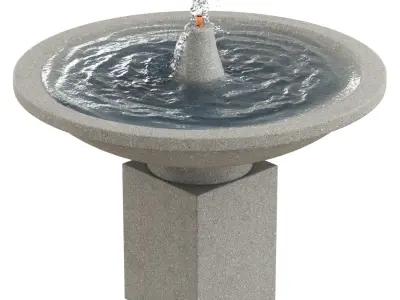 Autumn Leaves Fountain 3D model