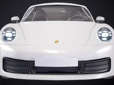 Porshe Carrera 911 PBR Low-poly 3D model