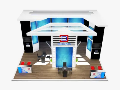 Booth Exhibition Stand a569a 3D model