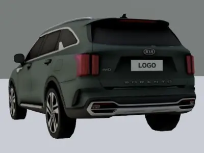 KIA SORENTO LOWPOLY Low-poly 3D model