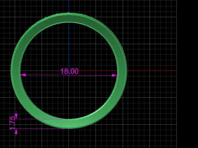 Vintage Carved ring 3D print model