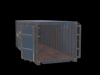 Container Low-poly 3D model get