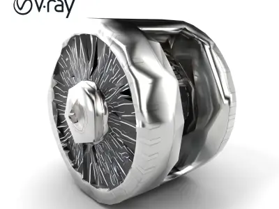 Refinement Processor Core Model Pack with Multi-Chamber Design Low-poly 3D model