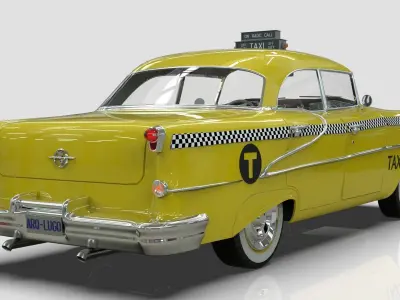 Oldsmobile Super 88 Taxi 1955 Low-poly 3D model