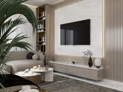 Living and Dining Scene  3D model