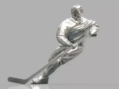 Ice hockey player 3D model