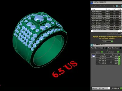 Luxury Men Rings Designs 4MR034 3D print model