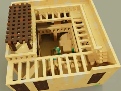 Voxel Palazzo 3D model