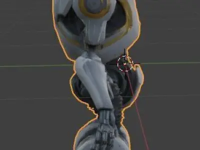 Cyber Guardian robot Free low-poly 3D model