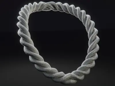 Spiral Chains - 4 Pack Low-poly 3D model