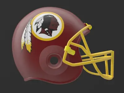Washington Redskins NFL Football Helmet 3D print model
