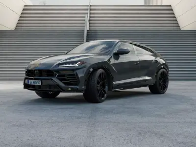 Automotive Render Scene 2 3D Blender File Textured 3D model