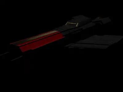 Sci-Fi Space Ship  Free 3D model