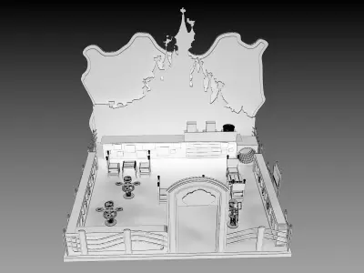 Booth Exhibition Stand a205 3D model