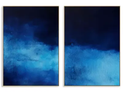 Abstract Painting Frame set 3D model 351