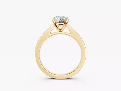 ZKR03 OVAL ENGAGEMENT RING 3D print model
