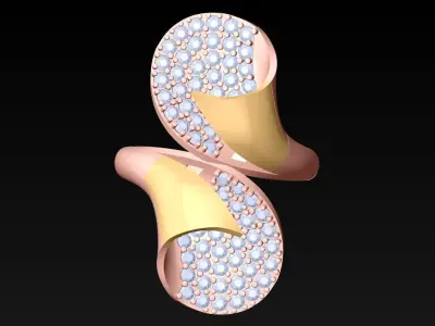 Diamond Ring - Womens Rings - N2240 3D print model