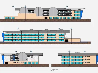 school 02 compelete revit project 3D model