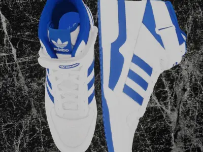 ADIDAS FORUM MID 3D SHOES 3D model