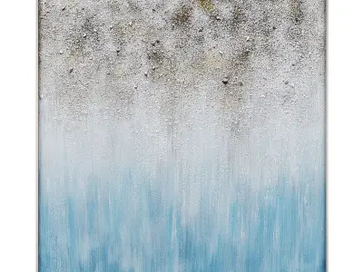 Art350 abstract painting of water Low-poly 3D model