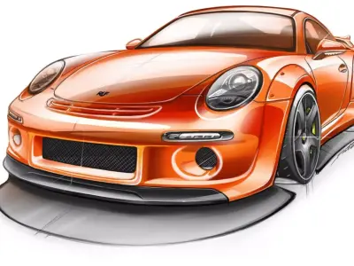 RUF RGT Upgrade Low-poly 3D model