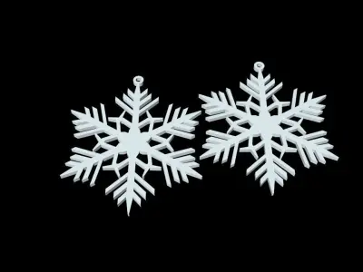 snowflake 3D print model